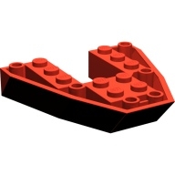 Lego loď přední spodní část 6x6x1, červená (262621, 4188917)